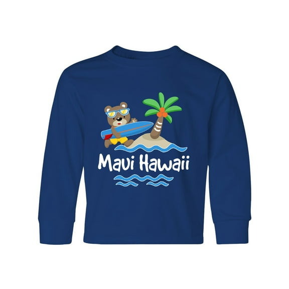 Inktastic Maui Hawaii Cute Vacation Long Sleeve Youth T-Shirt