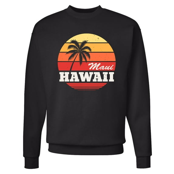 Inktastic Maui Hawaii Retro Sunset Adult Sweatshirt