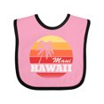 thumbnail image 1 of Inktastic Maui Hawaii Retro Sunset Boys or Girls Baby Bib, 1 of 4