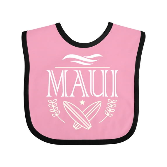 Inktastic Maui Hawaii Surfing Boys or Girls Baby Bib