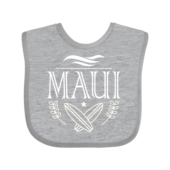 Inktastic Maui Hawaii Surfing Boys or Girls Baby Bib