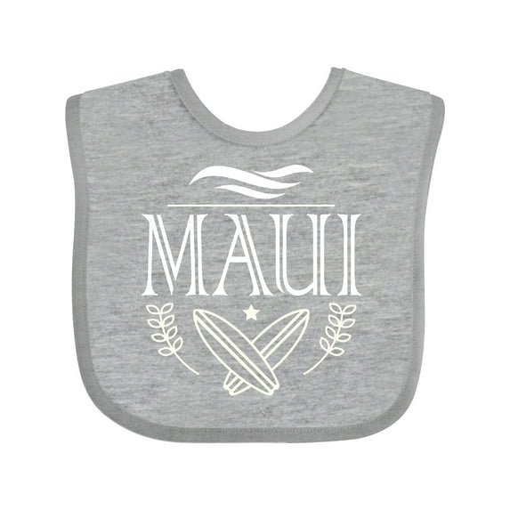 Inktastic Maui Hawaii Surfing Boys or Girls Baby Bib