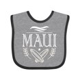 thumbnail image 1 of Inktastic Maui Hawaii Surfing Boys or Girls Baby Bib, 1 of 4