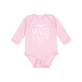 thumbnail image 1 of Inktastic Maui Hawaii Surfing Boys or Girls Long Sleeve Baby Bodysuit, 1 of 5
