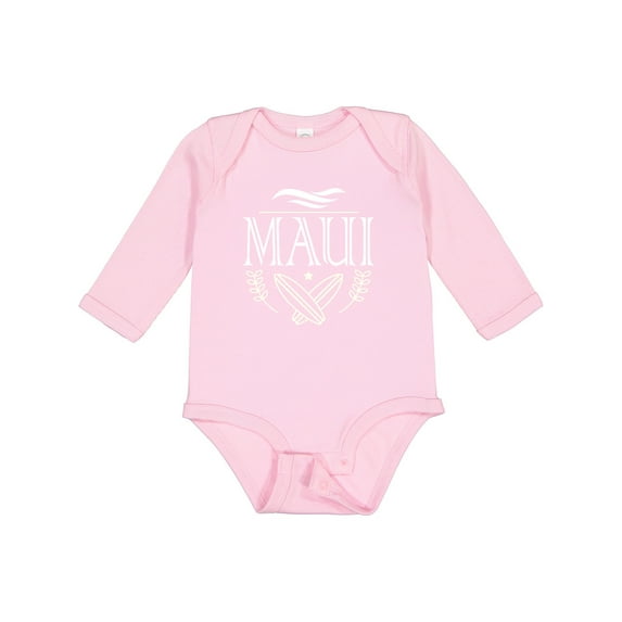 Inktastic Maui Hawaii Surfing Boys or Girls Long Sleeve Baby Bodysuit