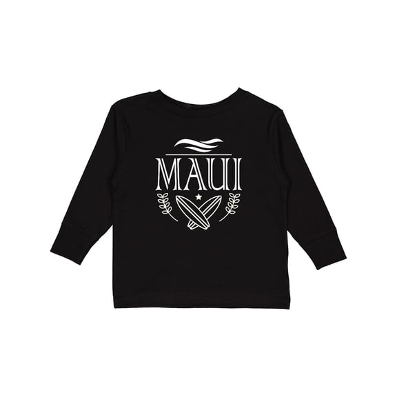 Inktastic Maui Hawaii Surfing Boys or Girls Long Sleeve Toddler T-Shirt