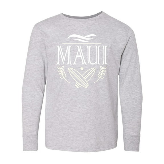 Inktastic Maui Hawaii Surfing Long Sleeve Youth T-Shirt