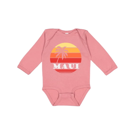 Inktastic Maui Hawaii Vacation Boys or Girls Long Sleeve Baby Bodysuit