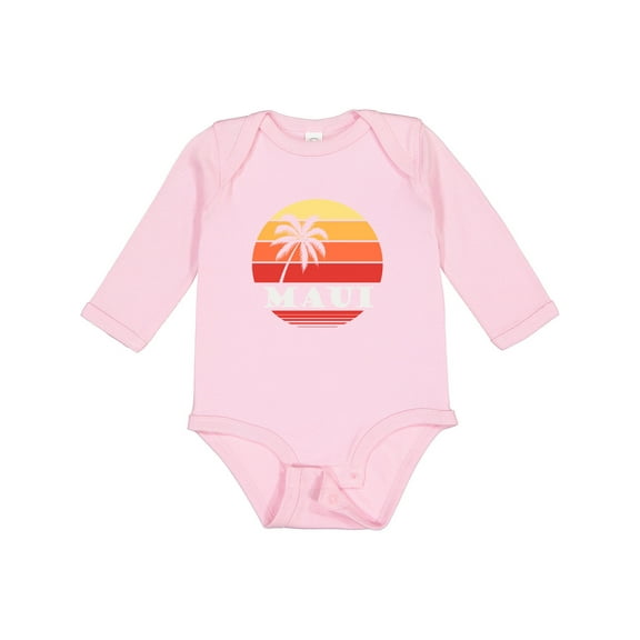 Inktastic Maui Hawaii Vacation Boys or Girls Long Sleeve Baby Bodysuit