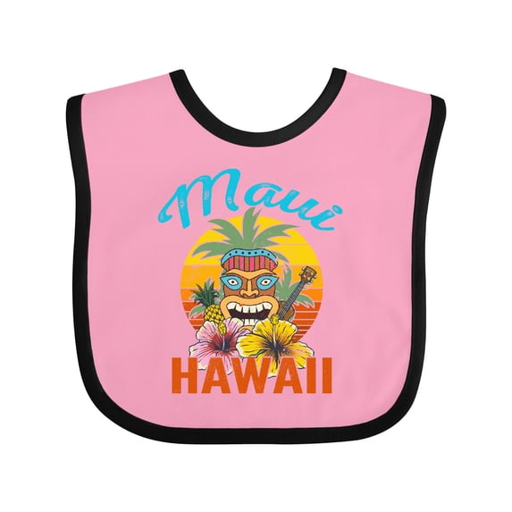 Inktastic Maui Hawaii Vacation Tiki Boys or Girls Baby Bib
