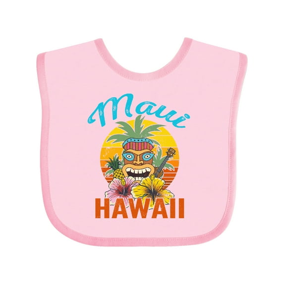 Inktastic Maui Hawaii Vacation Tiki Boys or Girls Baby Bib