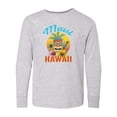 thumbnail image 1 of Inktastic Maui Hawaii Vacation Tiki Long Sleeve Youth T-Shirt, 1 of 5