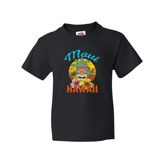 Inktastic Maui Hawaii Vacation Tiki Youth T-Shirt