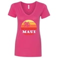 thumbnail image 1 of Inktastic Maui Hawaii Vacation Women's V-Neck T-Shirt, 1 of 5