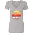 thumbnail image 1 of Inktastic Maui Hawaii Vacation Women's V-Neck T-Shirt, 1 of 5