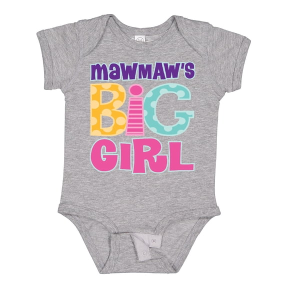 Inktastic MawMaw's Big Girl Girls Baby Bodysuit