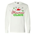 thumbnail image 1 of Inktastic Mawmaw Claus with Christmas Santa Hat and Snowflakes Long Sleeve T-Shirt, 1 of 5