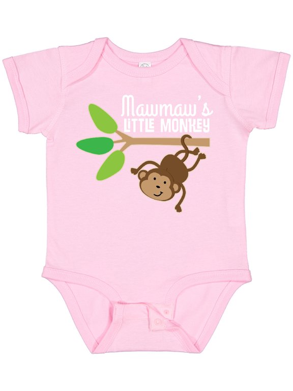 Mawmaw Little Monkey Grandchild Boys or Girls Baby Bodysuit