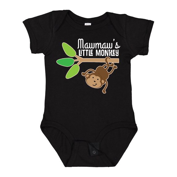 Inktastic Mawmaw Little Monkey Grandchild Boys or Girls Baby Bodysuit