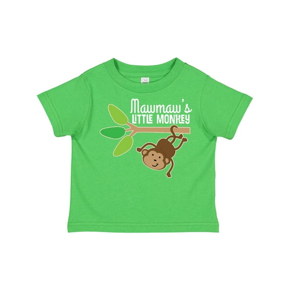 Inktastic Mawmaw Little Monkey Grandchild Boys or Girls Toddler T-Shirt
