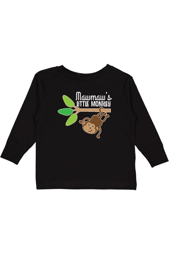 Mawmaw Little Monkey Grandchild Gift Boys or Girls Long Sleeve Toddler T-Shirt