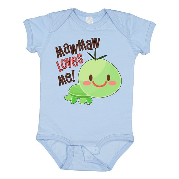 Inktastic Mawmaw Loves Me Cute Turtle Boys or Girls Baby Bodysuit