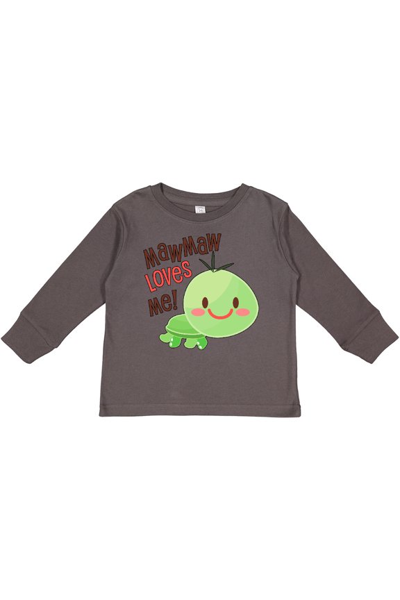 Mawmaw Loves Me- cute turtle Boys or Girls Long Sleeve Toddler T-Shirt