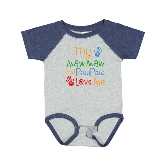 Inktastic Mawmaw and Pawpaw Love Me Boys or Girls Baby Bodysuit
