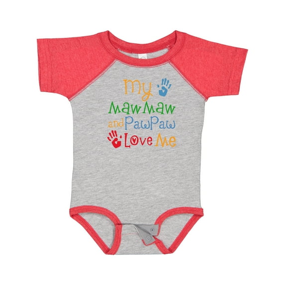 Inktastic Mawmaw and Pawpaw Love Me Boys or Girls Baby Bodysuit