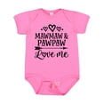 thumbnail image 1 of Inktastic Mawmaw and Pawpaw Love Me Girls Baby Bodysuit, 1 of 5