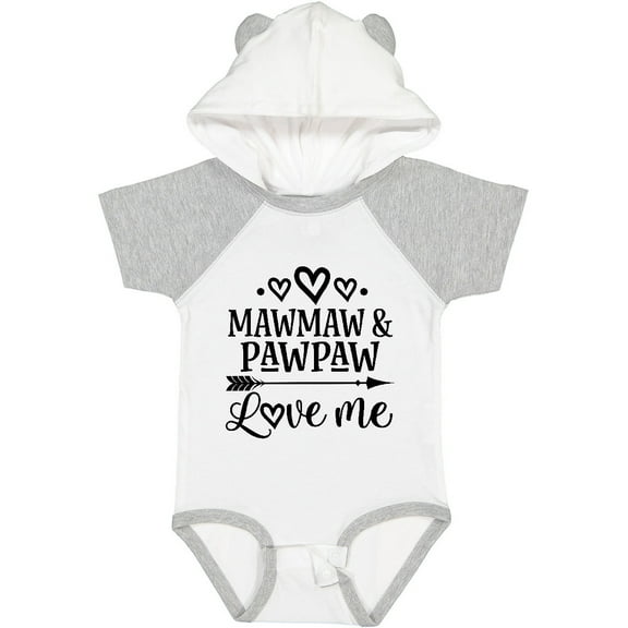Inktastic Mawmaw and Pawpaw Love Me Girls Baby Bodysuit