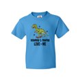 thumbnail image 1 of Inktastic Mawmaw and Pawpaw Love Me Grandson Dinosaur Youth T-Shirt, 1 of 5