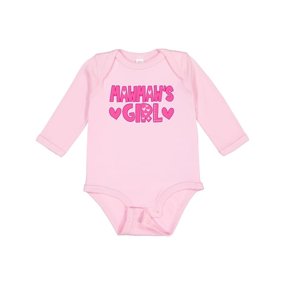 Inktastic Mawmaw's Girl Gender Reveal Girls Long Sleeve Baby Bodysuit