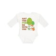 thumbnail image 1 of Inktastic May the Forest Be with You Cute Fox Boys or Girls Long Sleeve Baby Bodysuit, 1 of 5