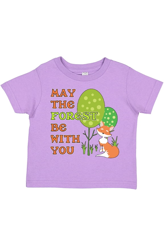 May the Forest Be with You Cute Fox Boys or Girls Toddler T-Shirt