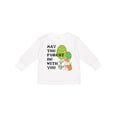 thumbnail image 1 of Inktastic May the Forest Be with You Cute Fox and Trees Boys or Girls Long Sleeve Toddler T-Shirt, 1 of 5