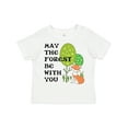 thumbnail image 1 of Inktastic May the Forest Be with You Cute Fox and Trees Boys or Girls Toddler T-Shirt, 1 of 5