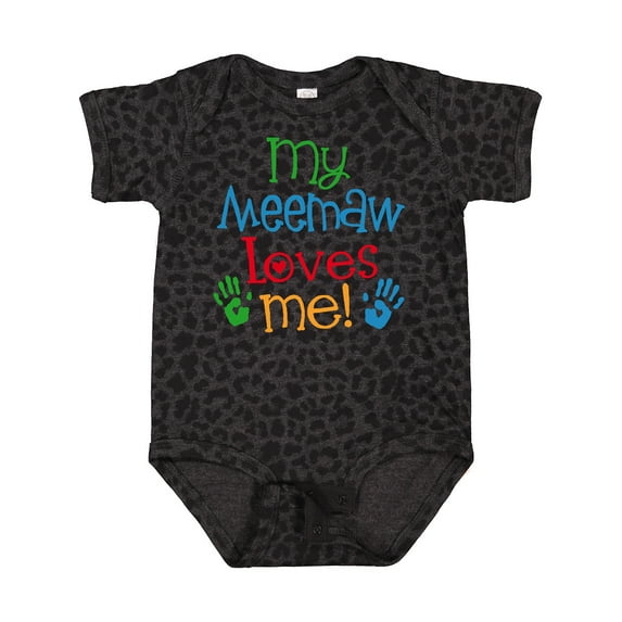 Inktastic Me Meemaw Loves Me Cute Boys or Girls Baby Bodysuit