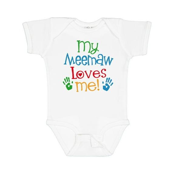 Inktastic Me Meemaw Loves Me Cute Boys or Girls Baby Bodysuit