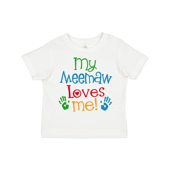 Inktastic Me Meemaw Loves Me Cute Boys or Girls Toddler T-Shirt
