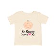 thumbnail image 1 of Inktastic Me Memere Loves Me Grandchild Girls Baby T-Shirt, 1 of 5