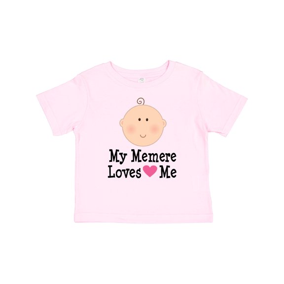 Inktastic Me Memere Loves Me Grandchild Girls Baby T-Shirt