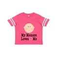 thumbnail image 1 of Inktastic Me Memere Loves Me Grandchild Girls Toddler T-Shirt, 1 of 5