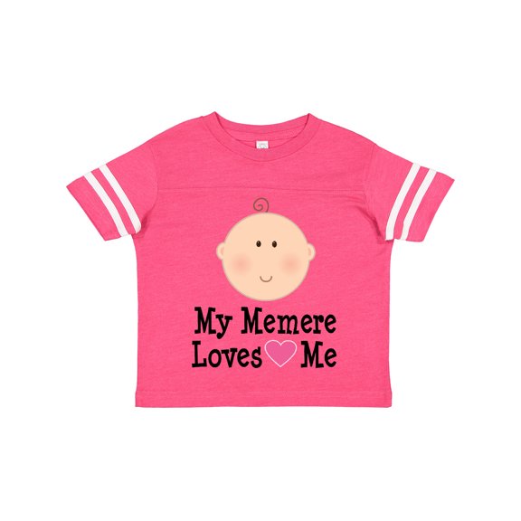 Inktastic Me Memere Loves Me Grandchild Girls Toddler T-Shirt