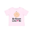 thumbnail image 1 of Inktastic Me Memere Loves Me Grandchild Girls Toddler T-Shirt, 1 of 5