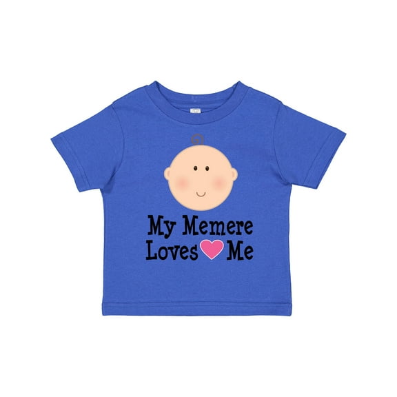 Inktastic Me Memere Loves Me Grandchild Girls Toddler T-Shirt