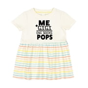 Inktastic Me Plus Gigi Equals One Broke Pops Girls Baby Dress