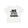 thumbnail image 1 of Inktastic Me Plus Grandma Equals One Broke Grandpa Boys or Girls Baby T-Shirt, 1 of 5