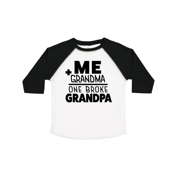 Inktastic Me Plus Grandma Equals One Broke Grandpa Boys or Girls Toddler T-Shirt