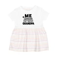 thumbnail image 1 of Inktastic Me Plus Grandma Equals One Broke Grandpa Girls Baby Dress, 1 of 5